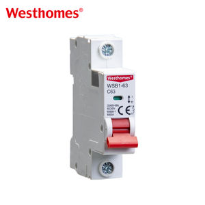 Disjoncteur miniature 1P AC de qualité supérieure, unipolaire, type rail DIN C CB MCB avec courant nominal de 25A - Product Image 1