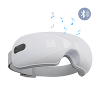 Vibrierender warmer beheizter Luftdruck Drahtloses vibrierendes Augen massage gerät mit Musik-Anti-Age-Augen massage gerät