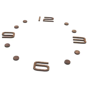 <span class=keywords><strong>Horloge</strong></span> <span class=keywords><strong>murale</strong></span> en noyer noir sans cadre <span class=keywords><strong>chiffres</strong></span> de bricolage autocollant en bois de décoration auto-adhésif - Product Image 5