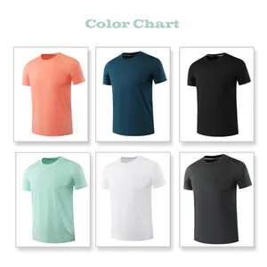 Camiseta Deportiva de Manga Corta para Hombre, Transpirable y Cómoda, de Punto Sólido, de Secado Rápido - Product Image 4