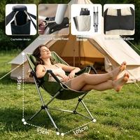 Nouvelle chaise pliante portable de camping, de pêche, de randonnée, de pique-nique et de jardin, en aluminium multicolore, durable, légère et inclinable