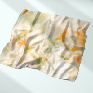 WF, patrón Floral de lujo, estampado Digital, tela de seda satinada, 100% poliéster, Spandex, tejido para ropa de mujer y Niña - Product Image 2