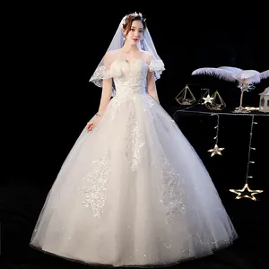 LSYNM095 gerçek fotoğraf kat uzunlukta oem gelin düğün elbisesi kadınlar için özel
