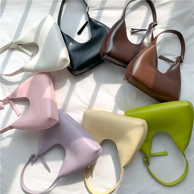 Factory Wholesale Fashion Women's Hand Underarm Bag High Quality Simple Handbag Messenger Bag Summer PU Leather Shoulder Bag