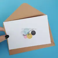 Benutzer definiertes Logo Hochwertige Geburtstags karten Dankes karten für kleine Unternehmen