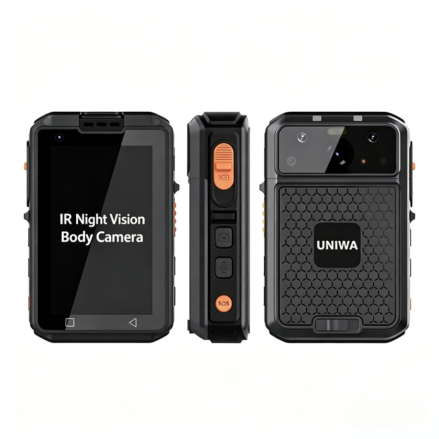 Android 12 Body Camera UNIWA BC005 3.0 Inch IP67 IR Night Vision Helio G85 NFC Ptt 3050mAh Hot-Swap Mobile Phone