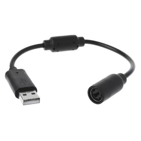 USB Breakaway Cable Adapter Cord Replacement Dongle Extension Adapter Wire Cable Line for xbox 360 Game Controller