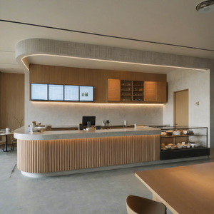 Mostrador de Comida Rápida y Quiosco de Café Personalizados para Centro Comercial |   Exhibidores LED para Minoristas y Soluciones de Diseño de Tiendas Llave en Mano - Product Image 4