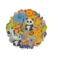 Sac en papier soluble dans l'eau, matériau écologique pour les jeux de surprise de fête, bricolage, logo personnalisé, forme découpée