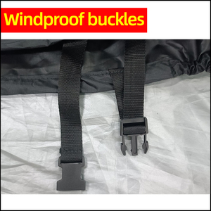 <span class=keywords><strong>Housse</strong></span> de moto imperméable en PEVA, résistante aux UV, avec protection du moteur et protection intégrée - Product Image 4