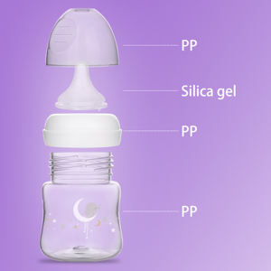 Bouteille de lait pour bébé de haute qualité sans BPA non toxique 0-12 mois 4 oz à large ouverture à débit lent anti-colique <span class=keywords><strong>Bebe</strong></span> Confort - Product Image 3