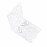 Boîte d'emballage professionnelle pour masque oculaire en PET, étui transparent en blister, boîte de rangement pour esthétique médicale, boîte de rangement anti-poussière pour cosmétiques, boîte en PP haute qualité