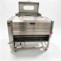 Automatische elektrische groentewasmachine en -schiller voor zoete aardappel, lotuswortel, knoflook en cassave