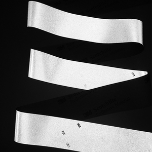 <span class=keywords><strong>Cinta</strong></span> de Tela Plateada Fluorescente de Alta Visibilidad, Material <span class=keywords><strong>Reflectante</strong></span> de 3 Metros para Ropa de Advertencia, Tela <span class=keywords><strong>Reflectante</strong></span> - Product Image 2