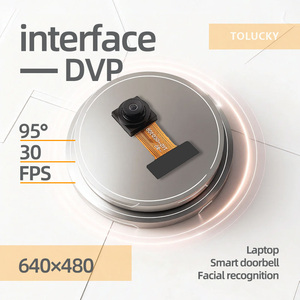 Módulo de cámara DVP de 24 pines con sensor RGB565 de reconocimiento facial, bajo consumo de energía, 0.3MP GC0308 VGA 30fps ISP, para cerradura de puerta. - Product Image 3