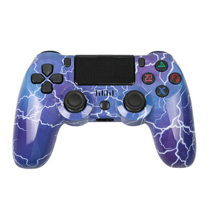 Thế hệ thứ 4 P4 không dây BT Gamepad sáu trục rung kép điều khiển trò chơi với thanh ánh sáng ABS Chất liệu 200g cho - Product Image 4