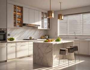 Cuisine moderne prête à assembler, armoires de cuisine de luxe, ensemble de meubles de cuisine - Product Image 4