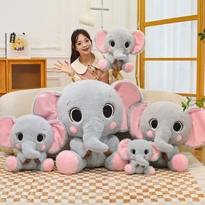 畅销便携式超软毛绒大象玩具音乐灯呼吸运动音响机，适合依偎生日PP - Product Image 4