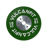 Offre Spéciale – Plaques de Poids en Caoutchouc VULCANFIT Personnalisables avec Logo, Qualité Compétition, Durables et Colorées pour l'Entraînement de Force