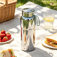 Vente flash - Bouilloire portable de 520 ml avec fonction de maintien au chaud, chauffe rapidement pour faire bouillir l'eau du thé en voyage