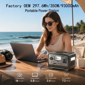 Estación de Energía Portátil de 300W 350W 3000W 5000W, Duración de 10 Años, LiFePO4, Generador Solar de Onda Sinusoidal Pura, Suministro de Emergencia, OEM ODM - Product Image 4