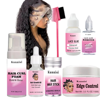 OEM/ODM marque distributeur colle à dentelle Kits d'installation de perruque adhésive à tenue forte imperméable à l'eau marque distributeur colle à dentelle