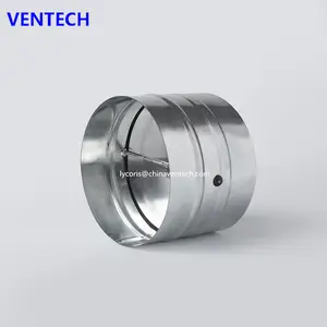 Round Ventilation Duct Manual Back Draught Damper Ceiling Diffuser Damper Round Air Duct Damper