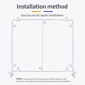Stand de Exhibición Publicitario Portátil Personalizado con Pancarta de Poliéster para Ferias Comerciales y Eventos Corporativos - Resistente a la Intemperie - Product Image 3