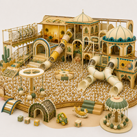 Ensemble de jeux d'intérieur pour enfants, thème Palais du Désert, personnalisé, de qualité supérieure, sûr, avec structure de jeu souple, pour centre commercial, en promotion