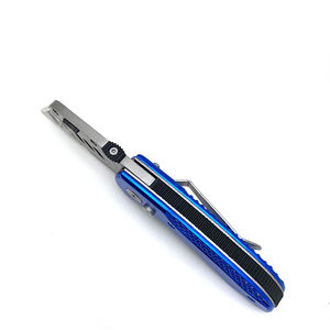 फोल्डिंग उपयोगिता चाकू त्वरित-परिवर्तन जेब चाकू ब्लेड सुरक्षा लॉक एल्यूमीनियम मिश्र धातु हैंडल के साथ बेल्ट क्लिप rx003 ट्रिमिंग चाकू - Product Image 5