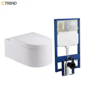 Australia watermark good quality mini bathroom p-trap wall mounted commode suspended hanging toilet bowl