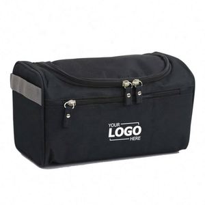 Custom Vintage Oxford Travel for Bag with Zipper | Waterproof Hanging Organizer for Men Women | <b>Compact</b> <b>Makeup</b> Shaving Kit - Product Image 1