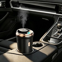 Difusor de Aromas Portátil con Luz LED, Mini Humidificador Inteligente con Pulverizador Automático de Aceite Esencial, USB, con Caja para Auto, Diseño Personalizado