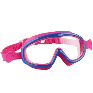 Haute qualité mignon coloré pp silicone lunettes de natation unisexe large vision lunettes de natation enfants anti-buée lunettes de natation pour les enfants