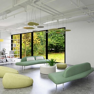 Ensemble de canapés d'attente de luxe pour hôtel, <span class=keywords><strong>restaurant</strong></span>, maison, bureau - Cuir PU durable et écologique, design contemporain - Product Image 1