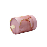 Boîte cadeau cylindrique en papier kraft biodégradable de luxe haut de gamme, écologique, avec pelliculage mat et logo gaufré, emballage rigide