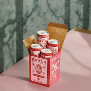 Custom Logo Printed Eco-Friendly Recycled Beverage for Folder Style Cardboard Packaging <b>Box</b> with Handle - Product Image 3