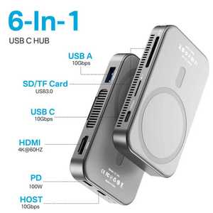 Station d'accueil <span class=keywords><strong>USB</strong></span>-C magnétique avec ventilateur de refroidissement intégré et boîtier SSD M.2 pour Samsung S24 et <span class=keywords><strong>iPhone</strong></span> 16 Series - Product Image 4