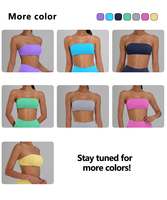 XW-Q074 Pilates tenue personnalisée Yoga dos nu vêtements de sport sans bretelles Gym Bandeau entraînement femmes Fitness sport soutien-gorge