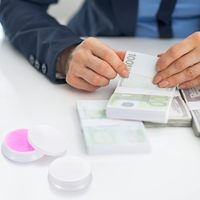 Cire à base d'eau pour humidifier les doigts, 20 g, pour compter les billets de banque, emballage en boîte, usage de bureau