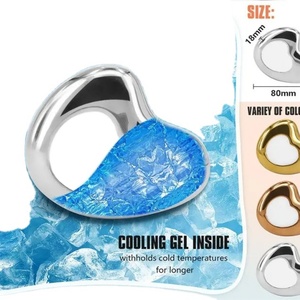 Ice <b>Compress</b> Cooling Massager Style Metal Scraping Massage Board Beauty Products Stainless Steel Guasha Facial Massage - Product Image 2