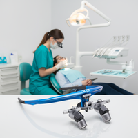 45 Angled Surgical Loupes 3X-6X Apochromatic Lens Manual Ergonomic Medical Magnifier Flip up Design 450mm Working Distance