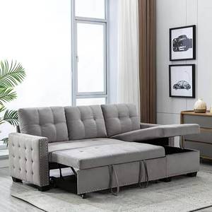 Velvet bedroom furniture at the best price, double combination pull-out <b>sofa</b> <b>bed</b> with <b>storage</b>, extendable recliner, home use, - Product Image 3