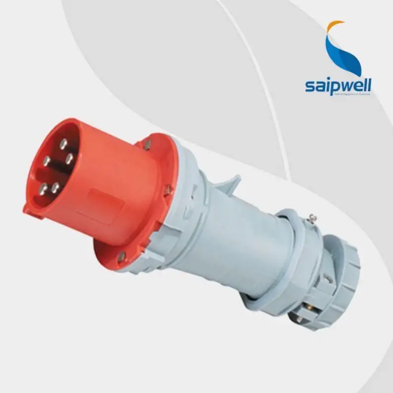 Saipwell SP-1235 5P 63A Connecteur d'alimentation à prise industrielle et prise 3 phases IP44
