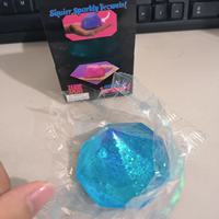 Tendance 2026 : Jouet Squishy Diamant Pailleté, Haute Élasticité, Remplissage à la Maltose, en TPR Souple, Balle Anti-Stress Effet Cristal, Unisexe 14