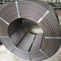 Fil d'acier à haute teneur en carbone et à faible teneur en carbone, fil d'acier pour béton précontraint, fil d'acier à 1*2, 1*3, 1*7, 1*19 brins