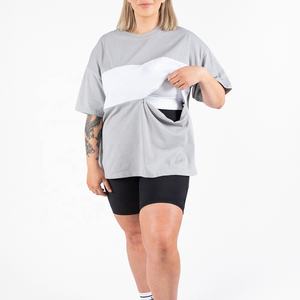 Nouveau <span class=keywords><strong>T</strong></span>-<span class=keywords><strong>shirt</strong></span> d'<span class=keywords><strong>allaitement</strong></span> pour femmes enceintes, surdimensionné, pour <span class=keywords><strong>allaitement</strong></span>, style boyfriend - Product Image 5