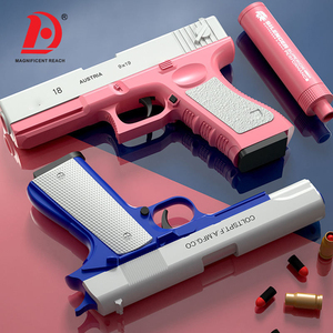 HUADA Pistolet à balles souples EVA à éjection manuelle Jouet Pistolets Softball de sécurité aérodynamique Jouets Pistolet à mousse Jeu de tir Jouet - Product Image 3
