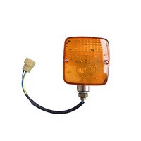 Feux de signalisation de sécurité pour chariot élévateur à fourche LED ambre double face universels de 85 mm, accessoires pour chariot élévateur à fourche