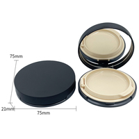 En stock 12g noir vide Flip BB CC crème boîte à coussin d'air avec miroir correcteur coussin d'air conteneur emballage matériel